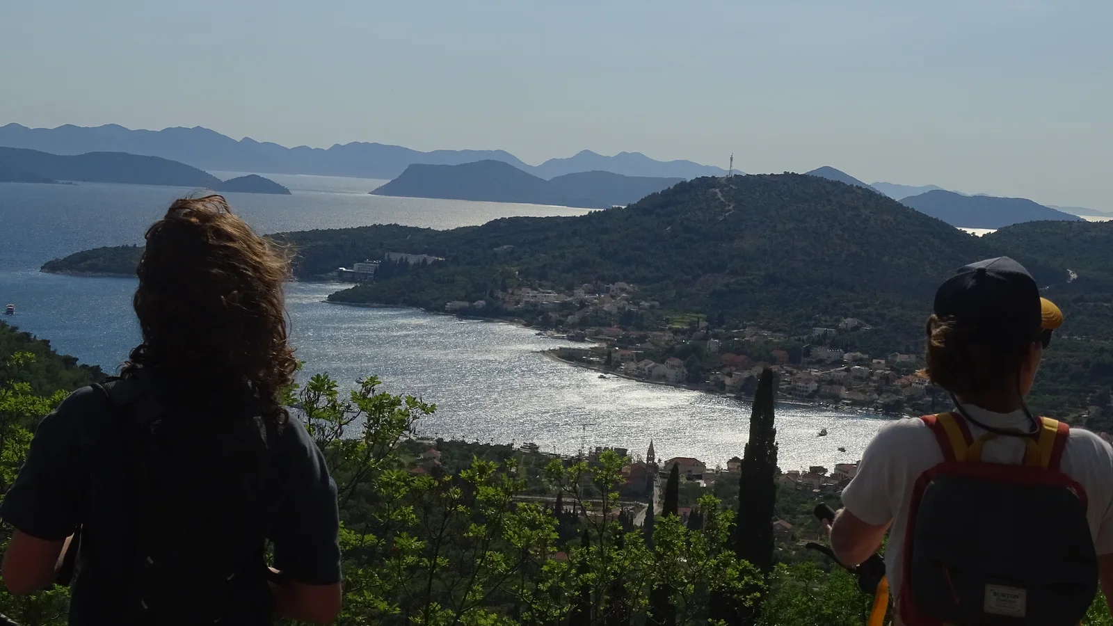 Two guests enjoying the view at Gajina viewpoint
